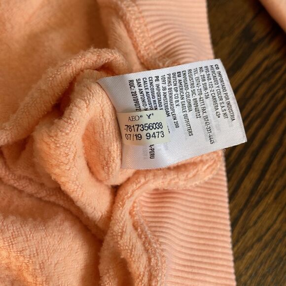 American Eagle Peach Hoodie - Size Small - Picture 8 of 8
